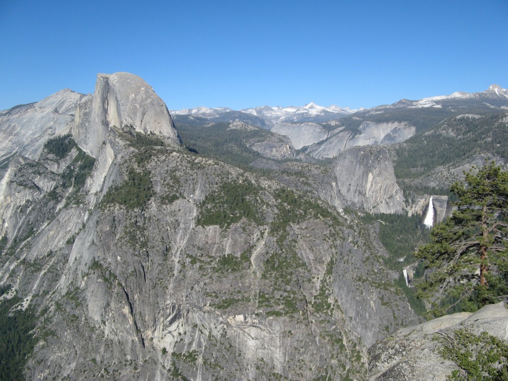 Glacier Point w Yosemite i góry Sierra Nevada