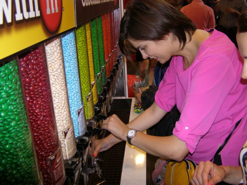 m&ms, cukierki, thoughtsblender z cukierkami