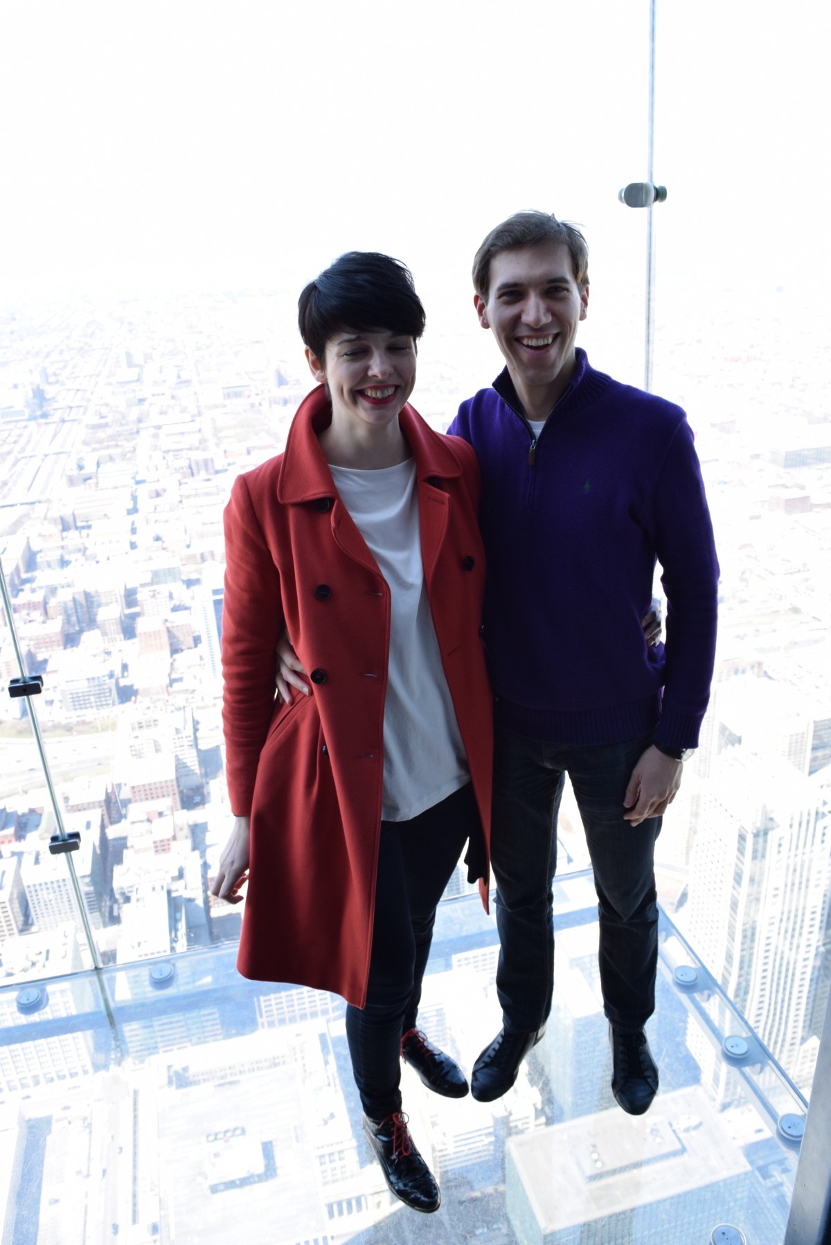 Szklany balkon w Chicago